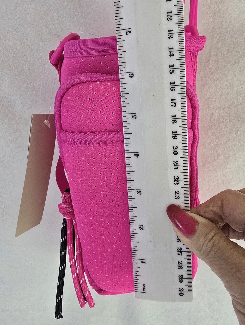 No Boundaries Neoprene fits up 40oz Crossbody Tumbler Holder Water Bag Pink NWT - Picture 6 of 13